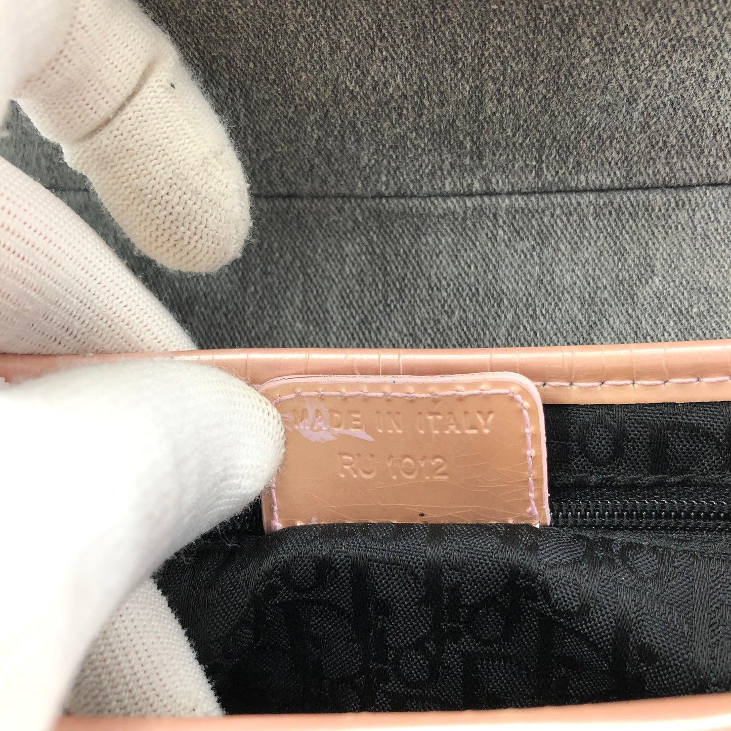 CHRISTIAN DIOR DENIM SADDLE BAG