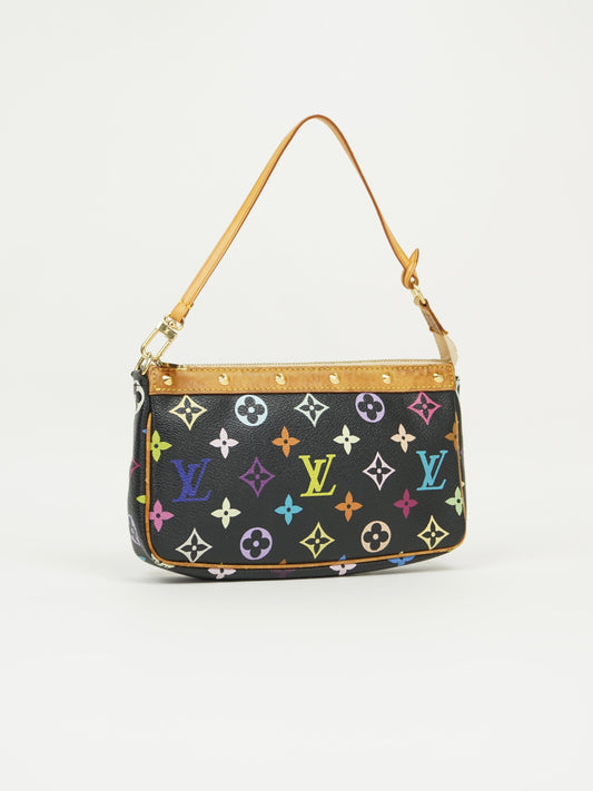 LOUIS VUITTON MULTICOLOR TAKASHI MURAKAMI POCHETTE BAG