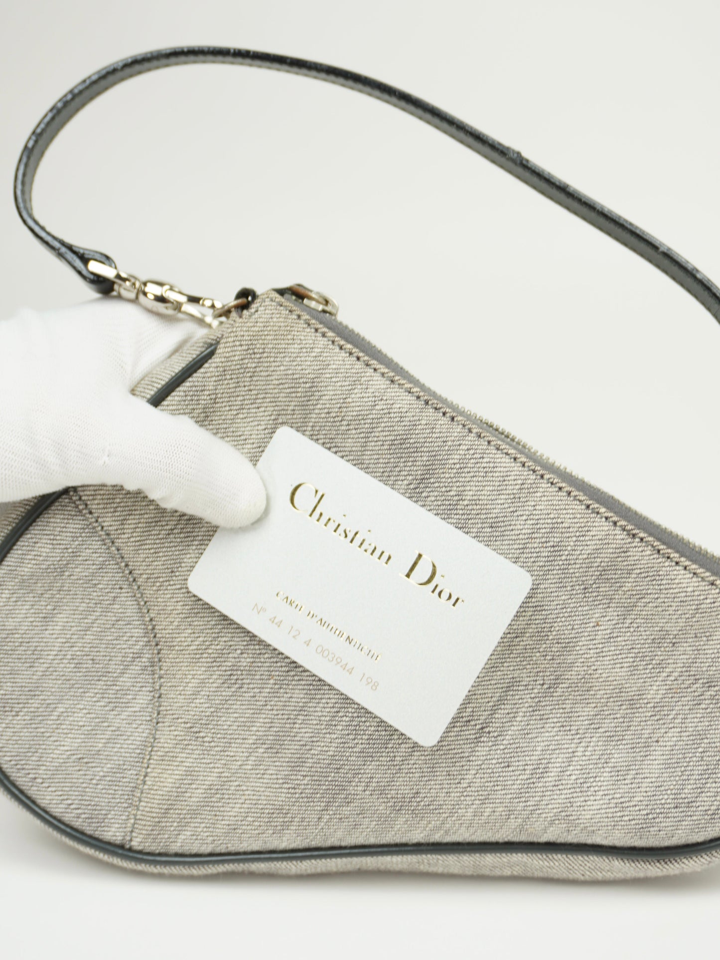 CHRISTIAN DIOR DENIM MINI SADDLE