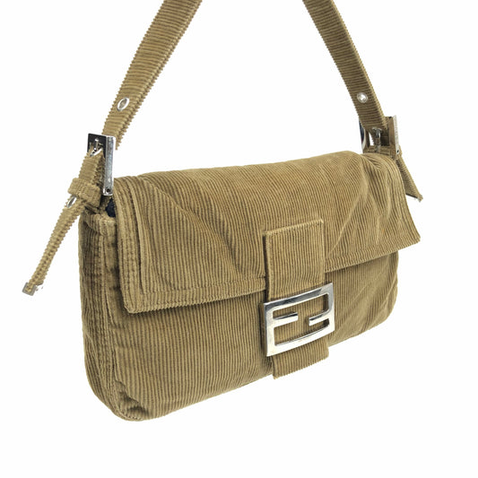 FENDI CORDUROY BAGUETTE BAG