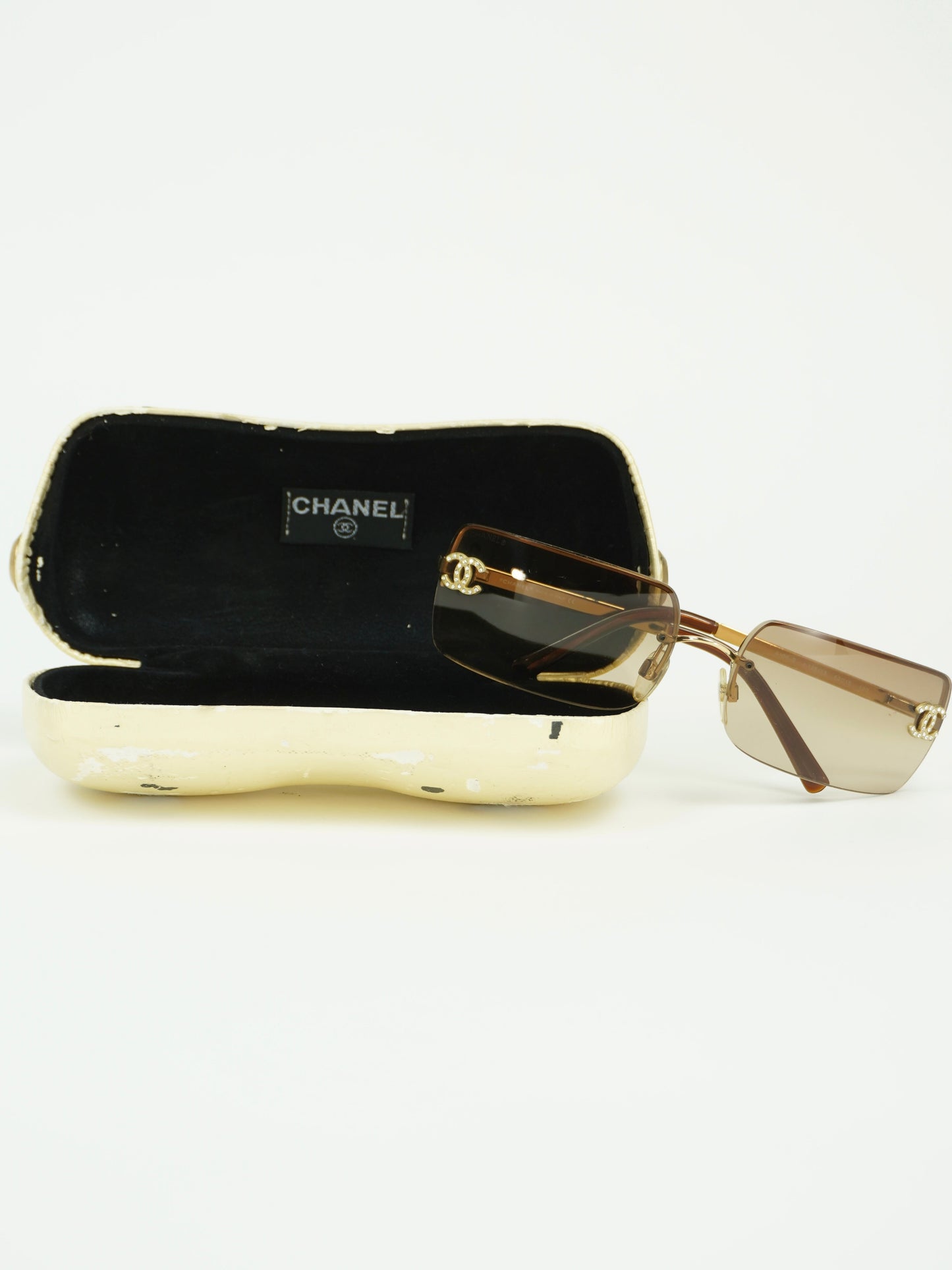 CHANEL RHINESTONE SUNGLASSES