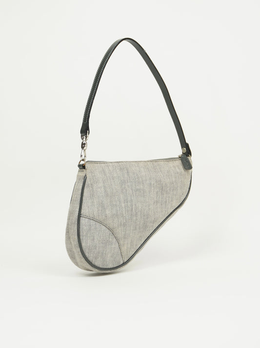 CHRISTIAN DIOR DENIM MINI SADDLE