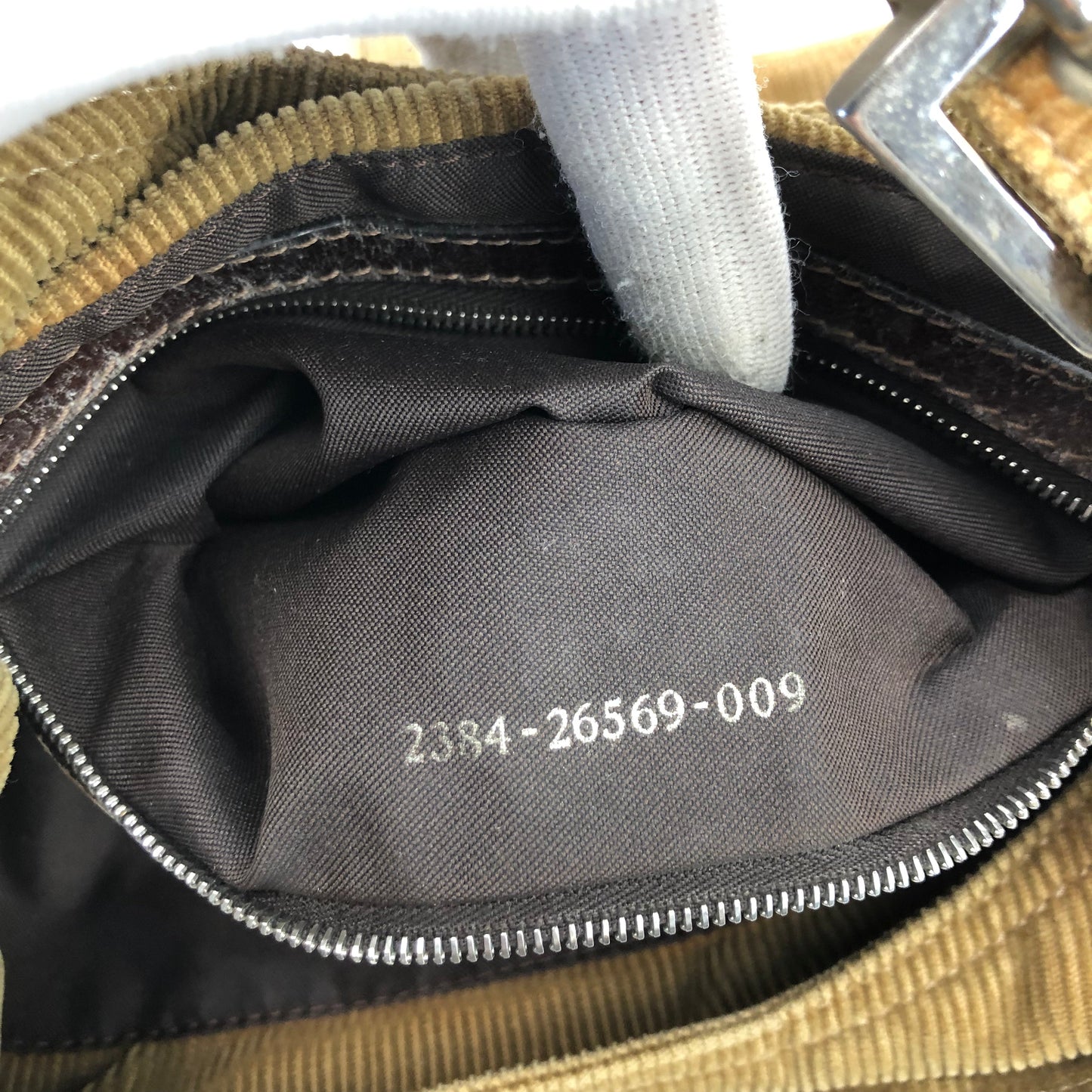 FENDI CORDUROY SHOULDER BAG