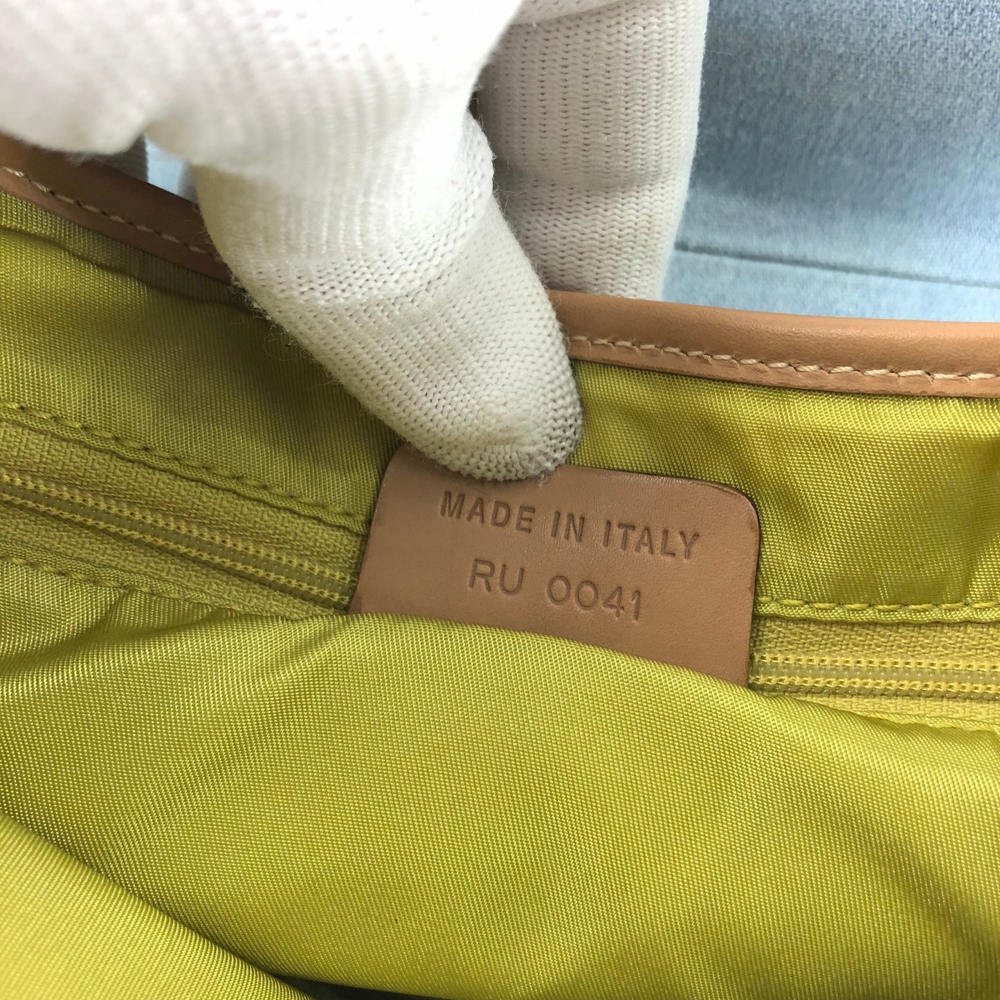 CHRISTIAN DIOR DENIM DOUBLE SADDLE BAG