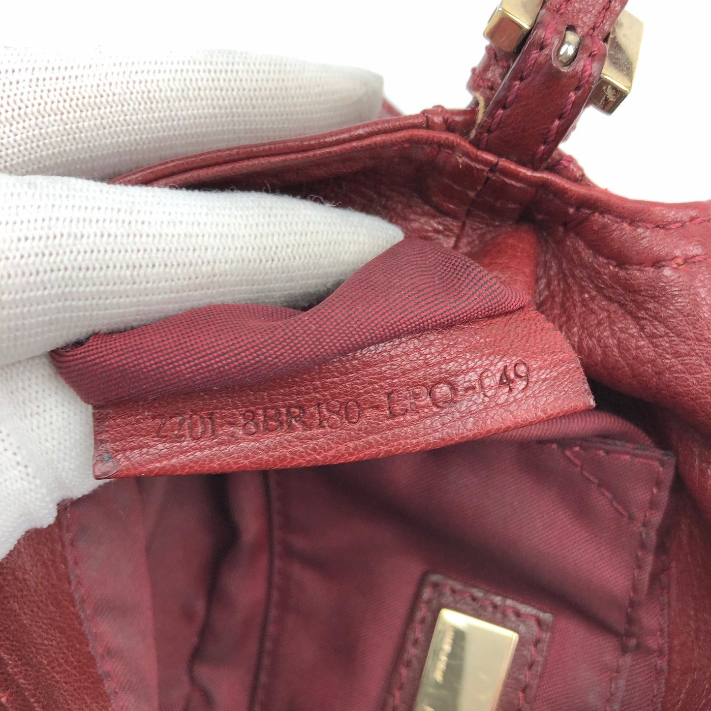 FENDI LEATHER BAGUETTE BAG