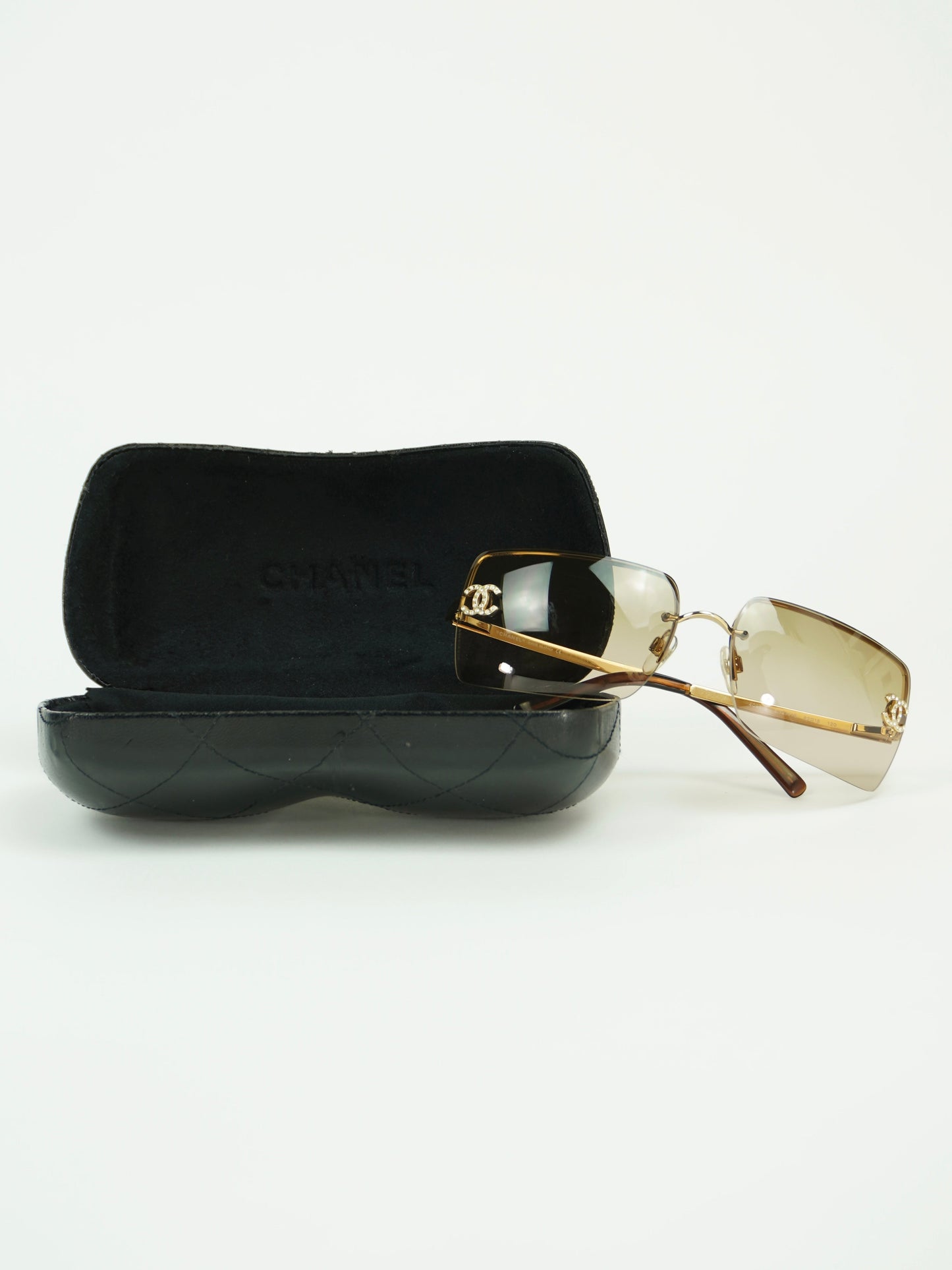 CHANEL RHINESTONE SUNGLASSES