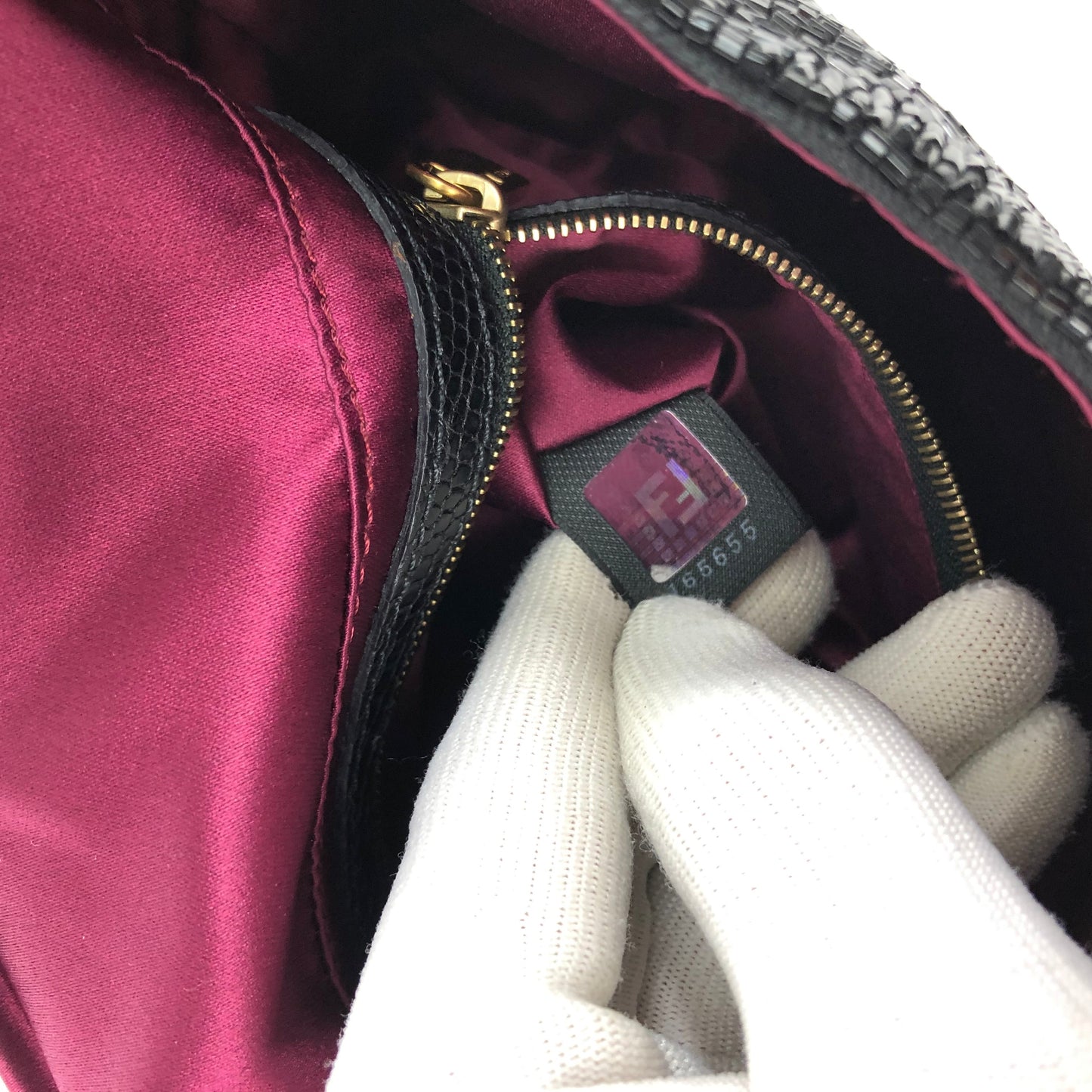 FENDI BEADED BAGUETTE BAG