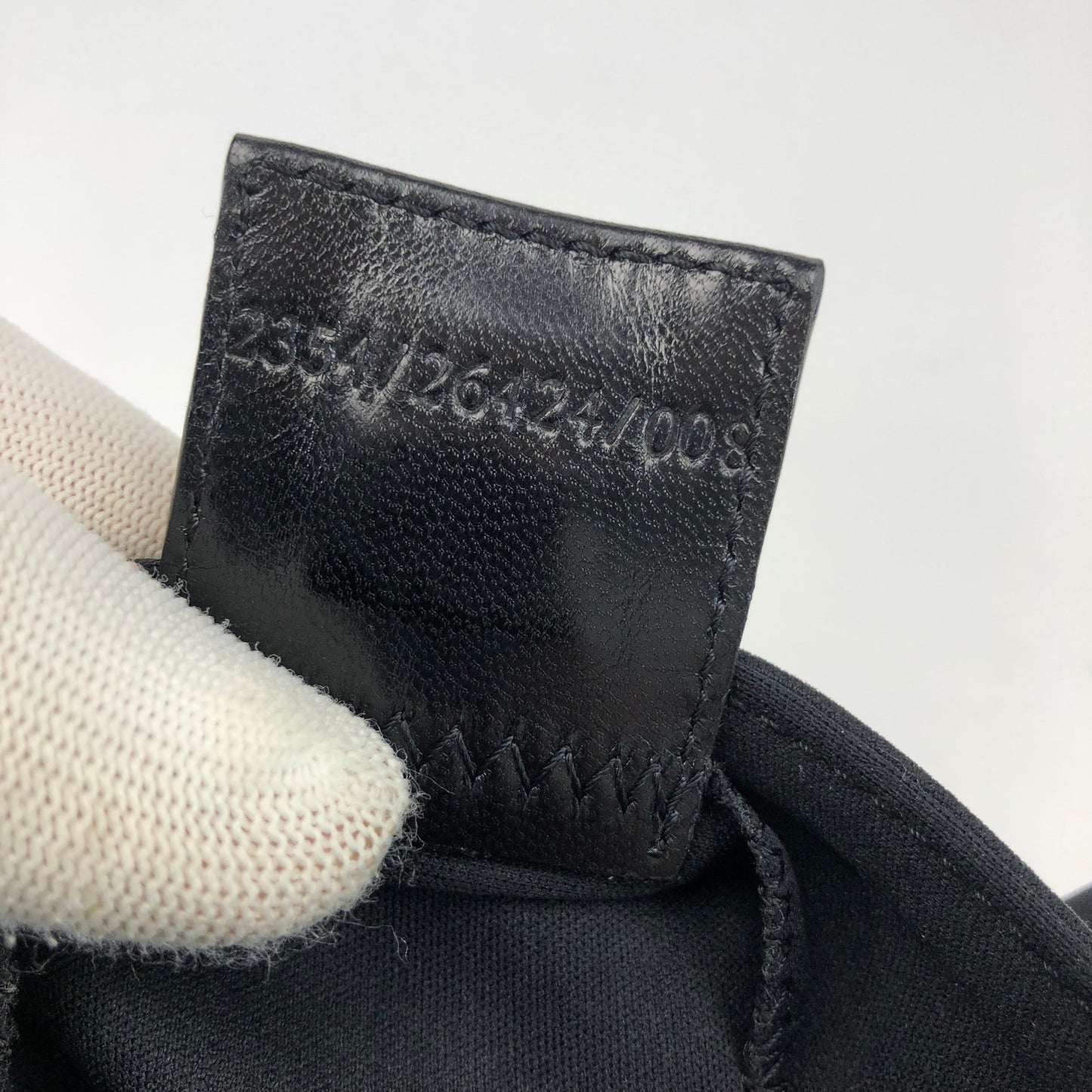 FENDI JERSEY BAGUETTE SHOULDER BAG IN BLACK