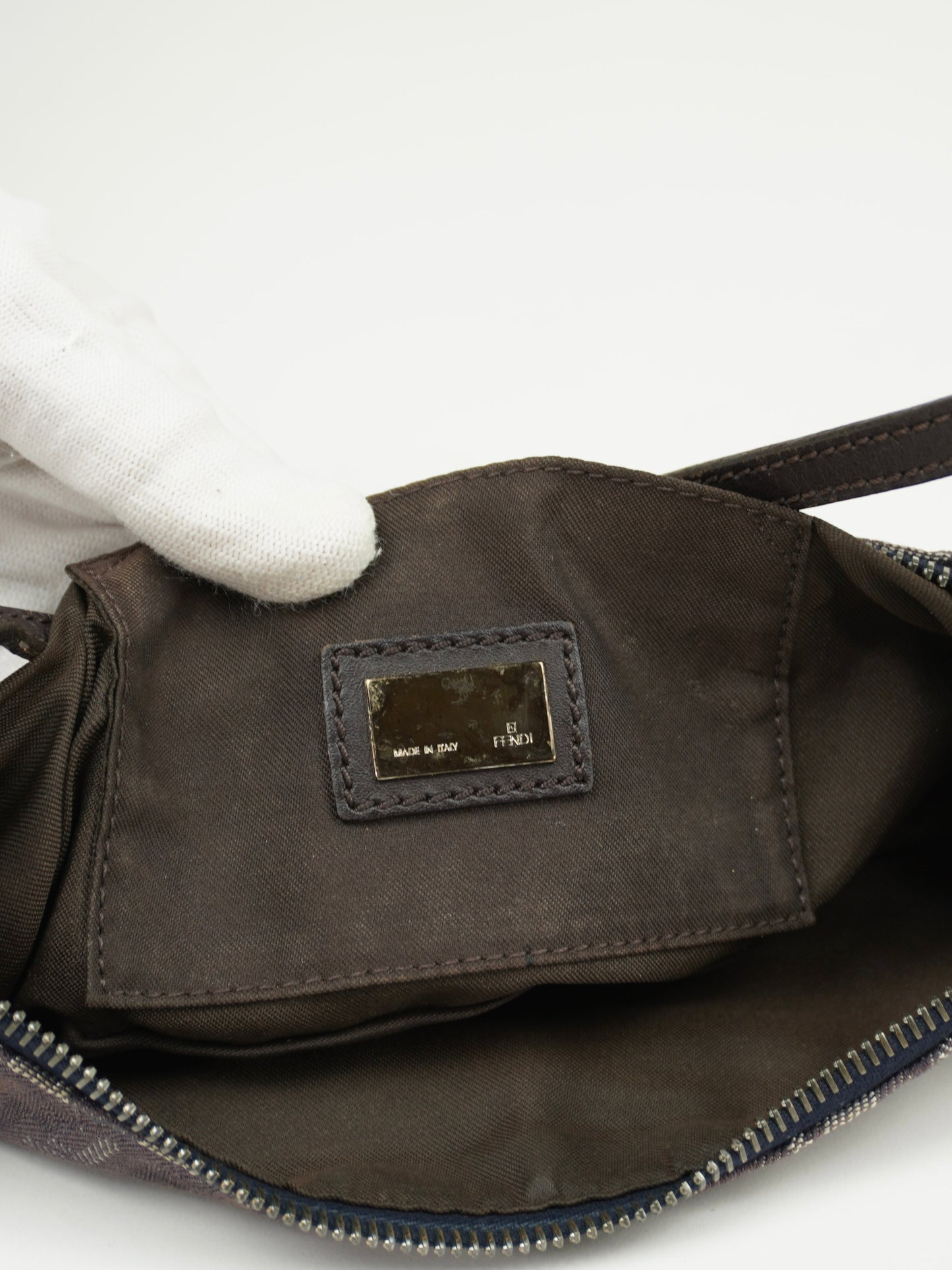 FENDI DENIM ZUCCA SHOULDER BAG