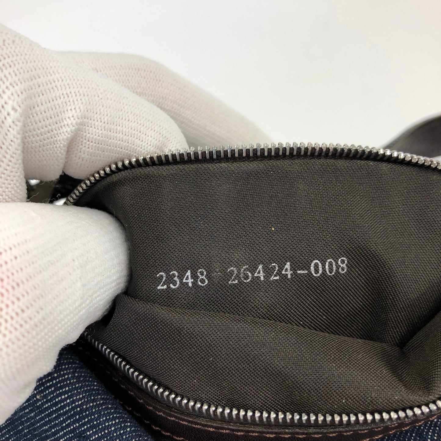 FENDI DENIM BAGUETTE BAG