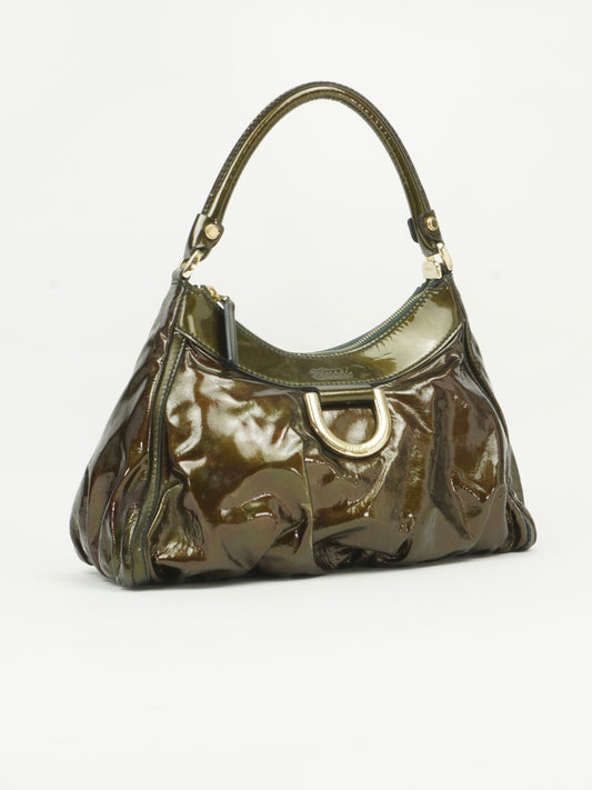 GUCCI PATENT LEATHER ABBEY BAG