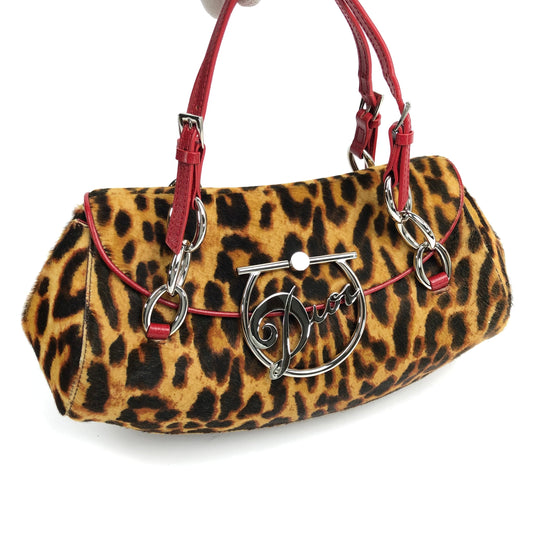CHRISTIAN DIOR PONY HAIR CHEETAH BAG