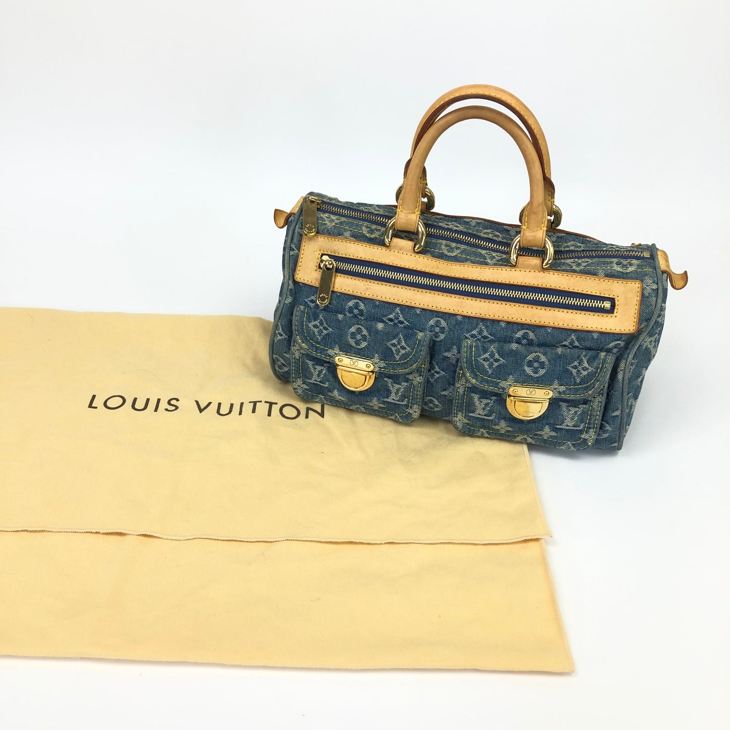 LOUIS VUITTON NEO SPEEDY DENIM BAG