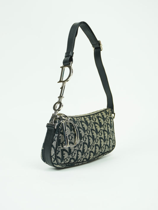 CHRISTIAN DIOR BAG WITH SILVER HARDWARE