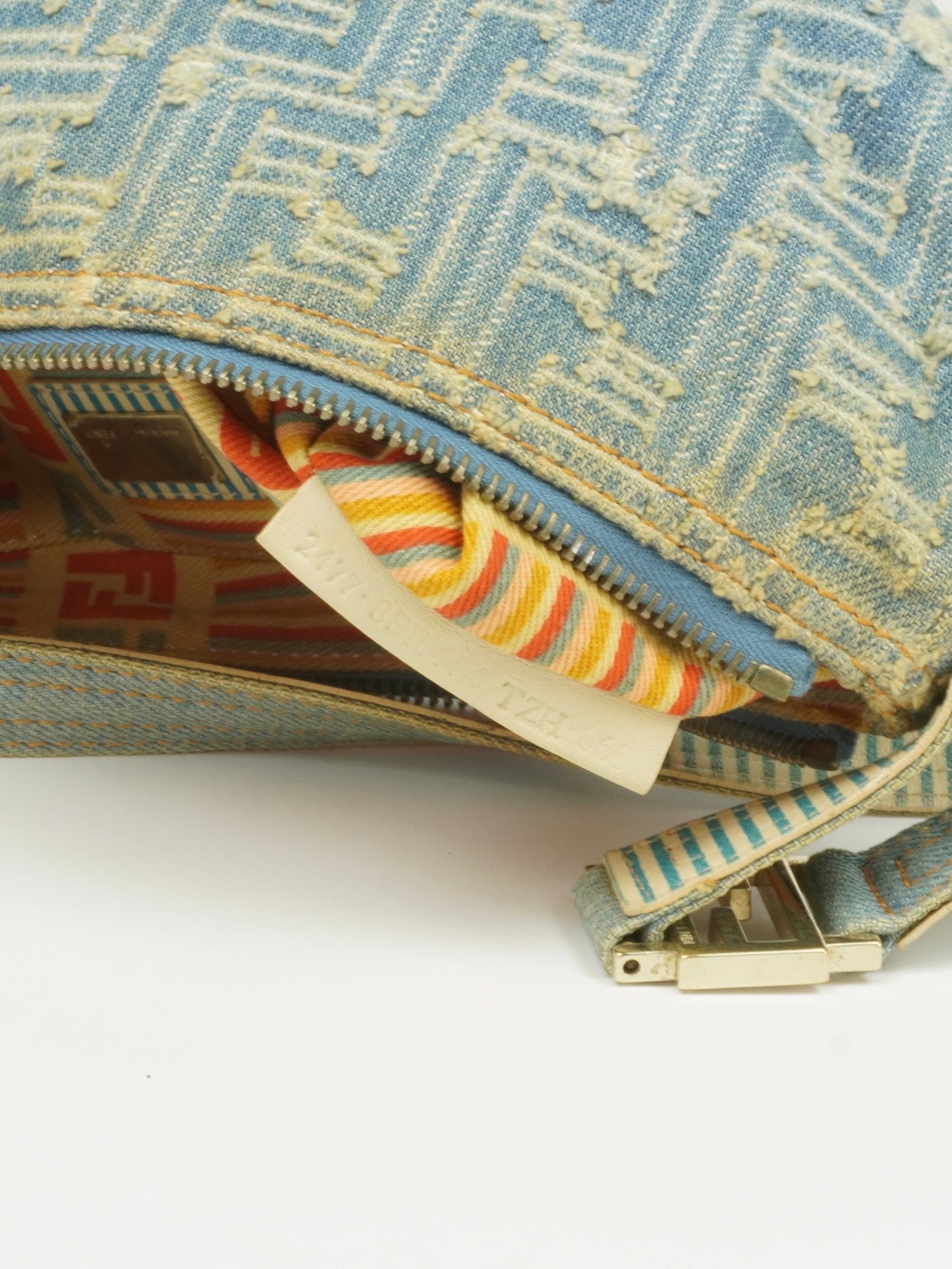 FENDI DENIM ZUCCA SHOULDER BAG