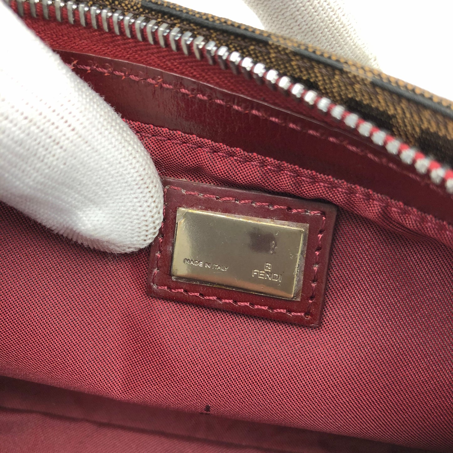 FENDI ZUCCA SHOULDER BAG