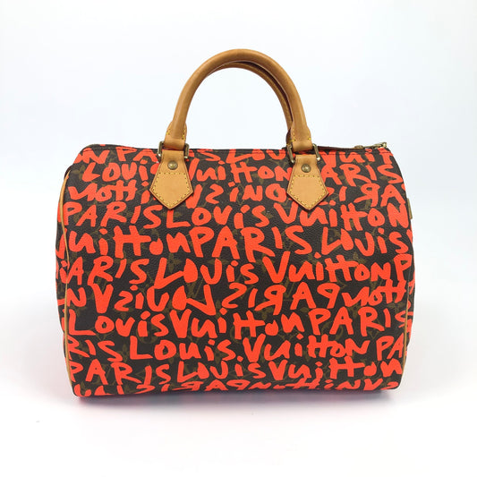 LOUIS VUITTON STEPHEN SPROUSE GRAFFITI SPEEDY 30 BAG