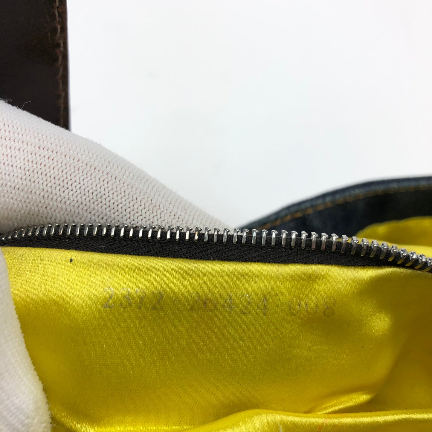 FENDI DENIM BEADED BAGUETTE BAG