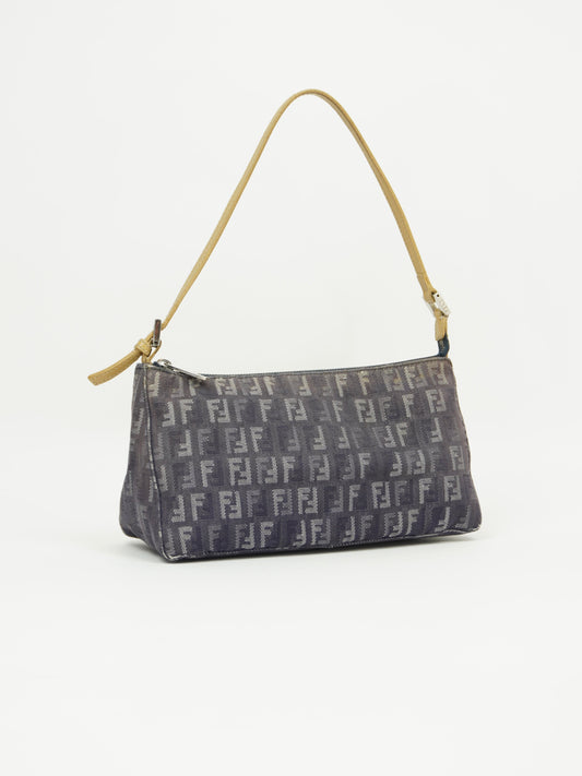 FENDI DENIM ZUCCA SHOULDER BAG