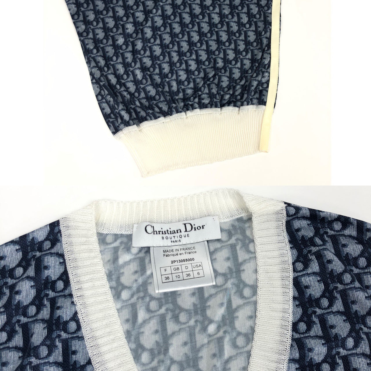 CHRISTIAN DIOR MONOGRAM SLEEVELESS JUMPER