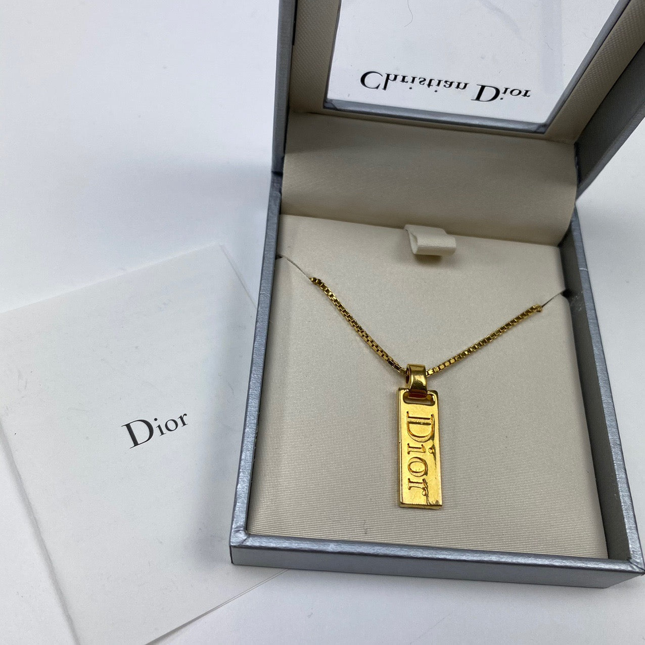 CHRISTIAN DIOR DOUBLE SIDED NECKLACE