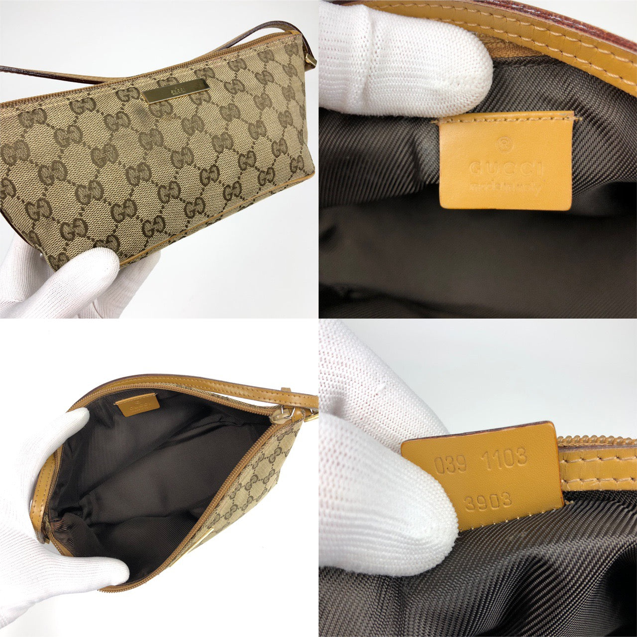 GUCCI MONOGRAM SHOULDER BAG