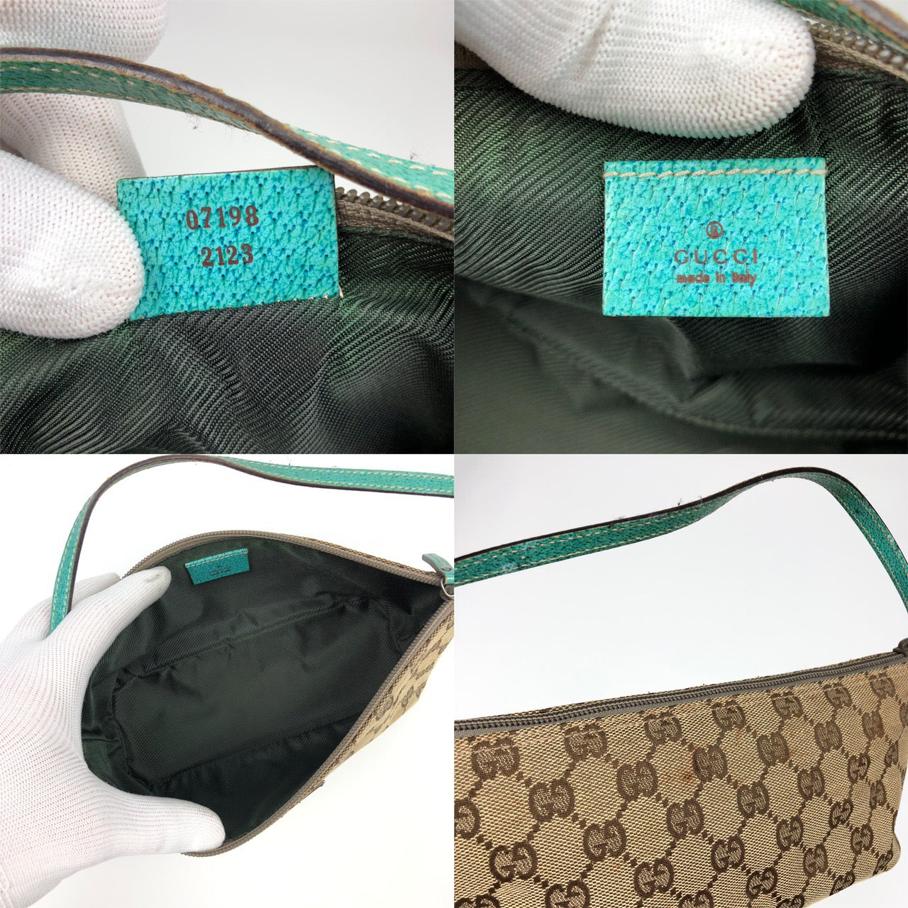 GUCCI MONOGRAM SHOULDER BAG