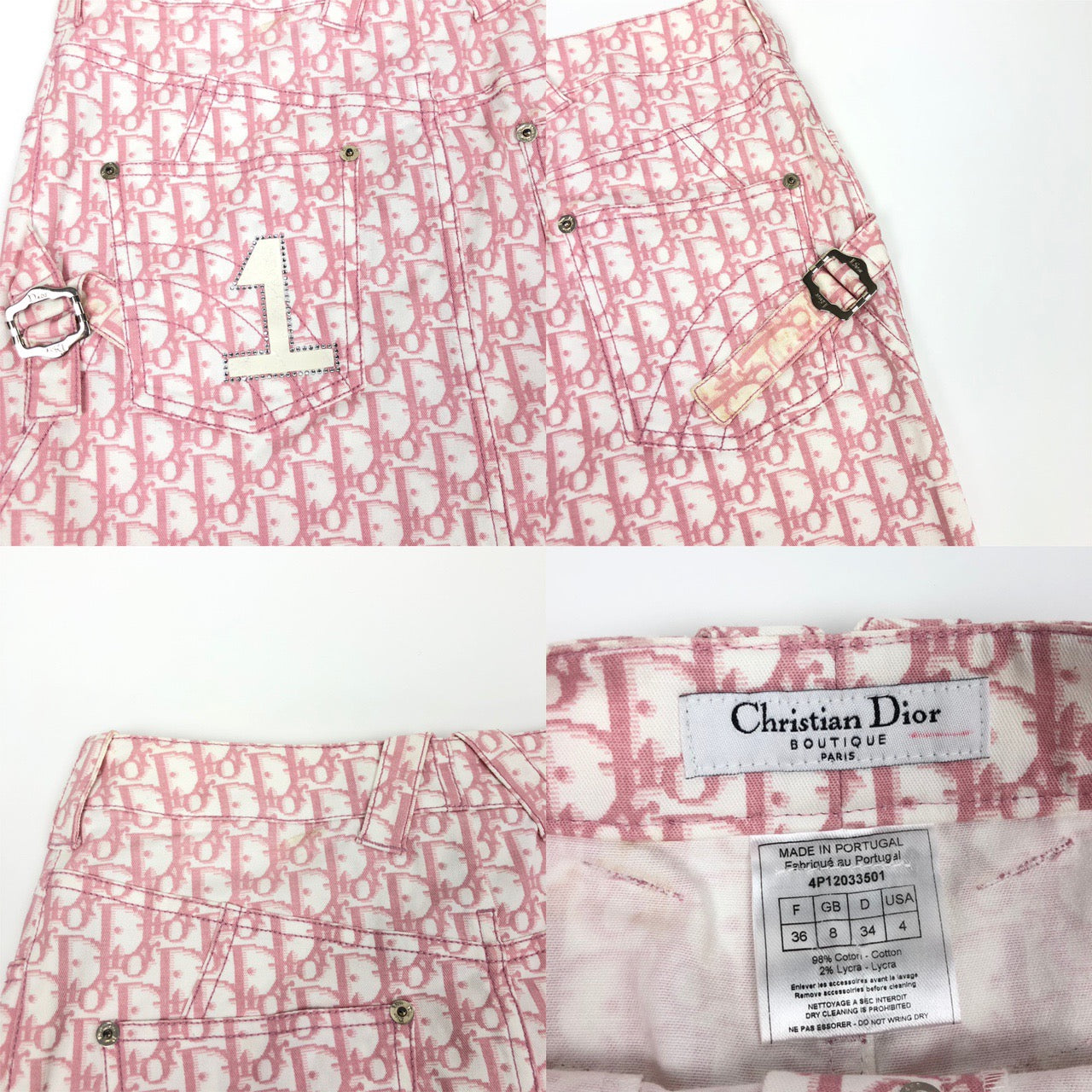 CHRISTIAN DIOR MONOGRAM SKIRT