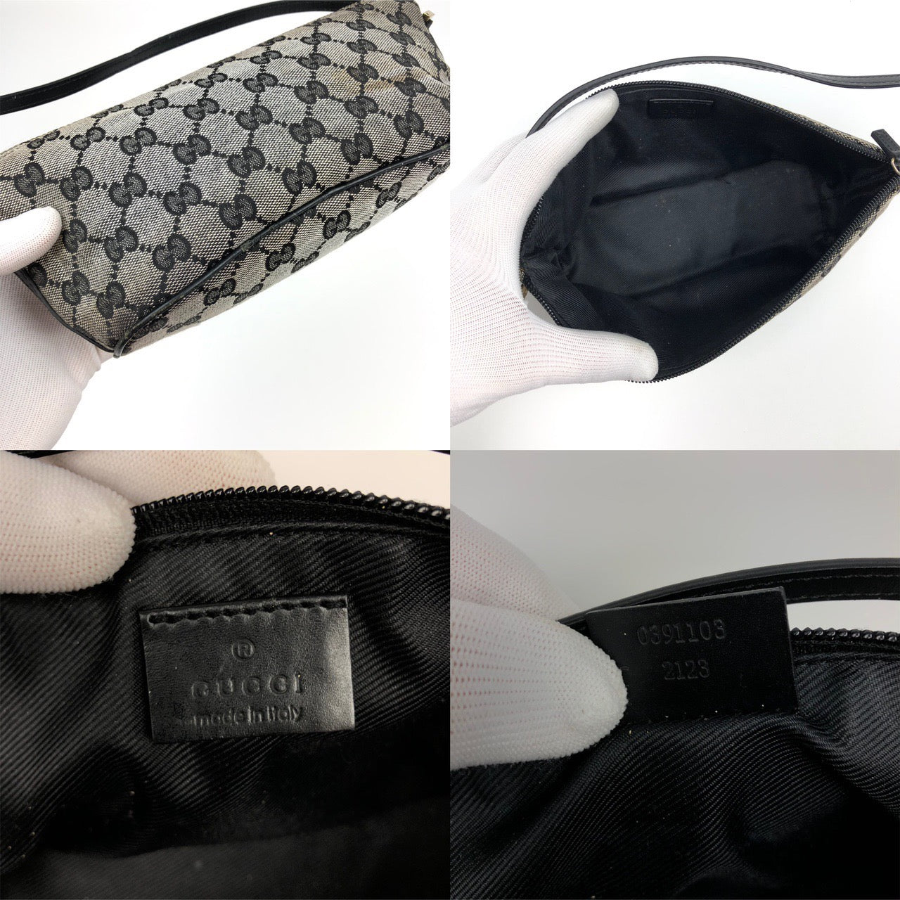 GUCCI MONOGRAM SHOULDER BAG