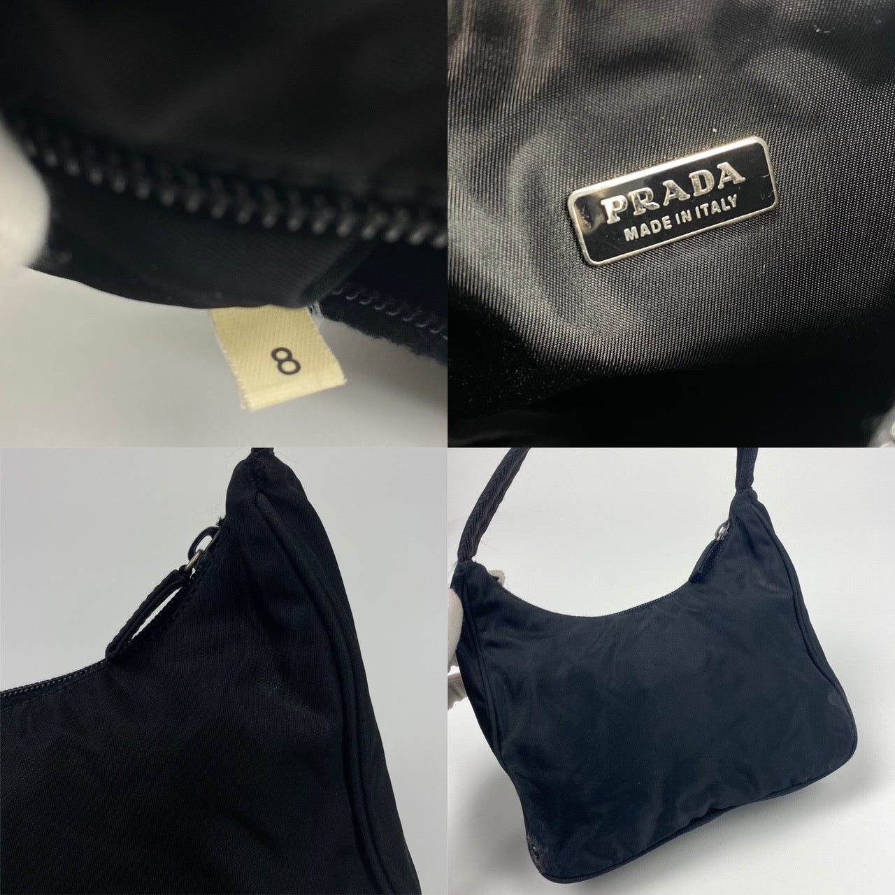 PRADA NYLON MINI HOBO BAG