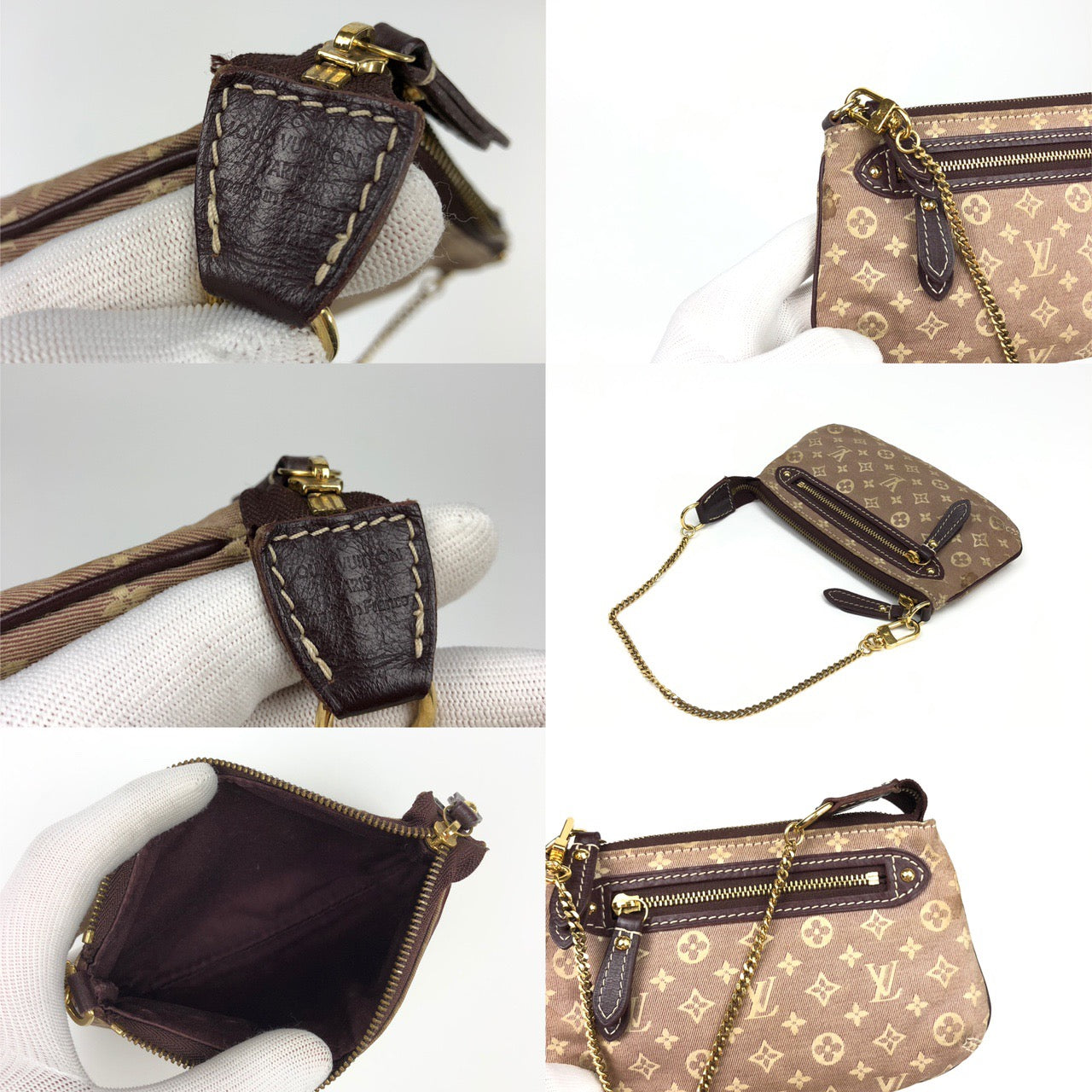 LOUIS VUITTON CHAIN CLUTCH BAG