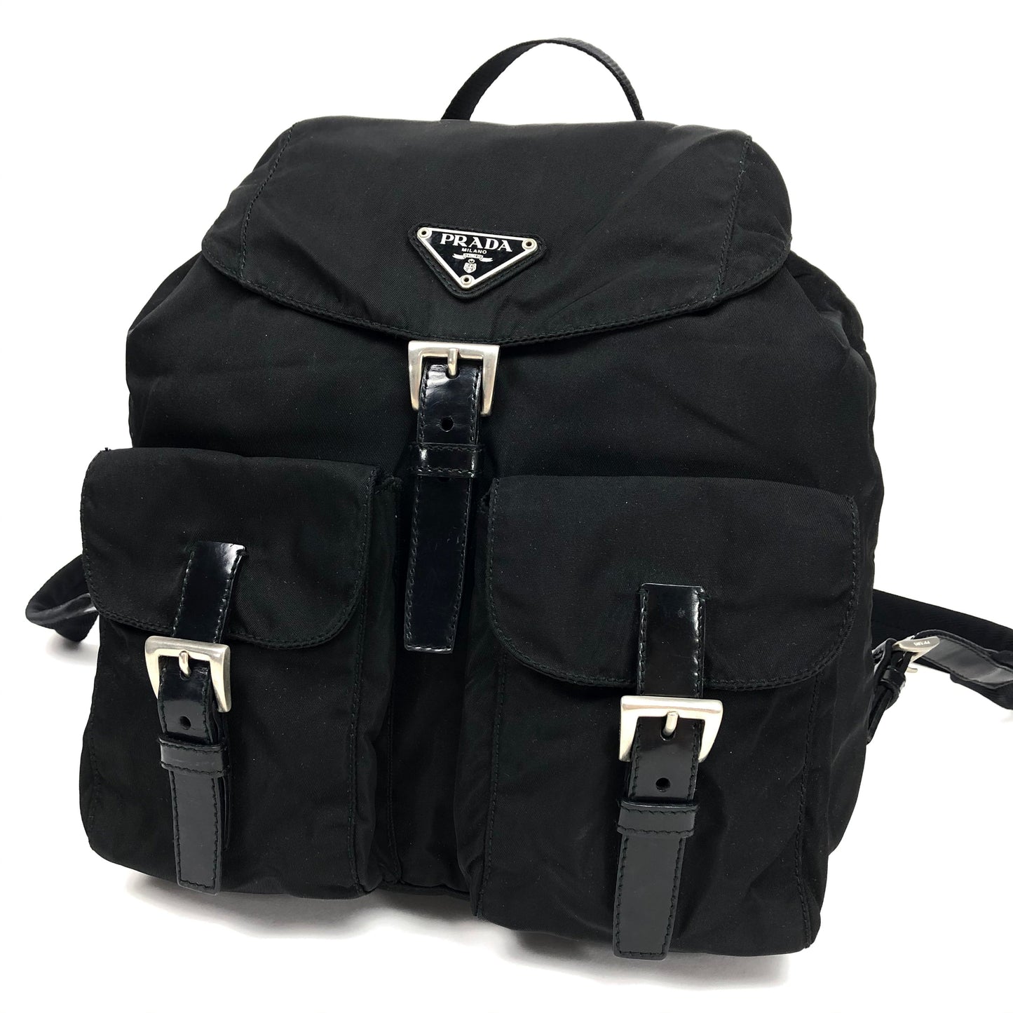 PRADA NYLON DOUBLE BUCKLE BACKPACK