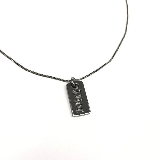 CHRISTIAN DIOR TAG NECKLACE