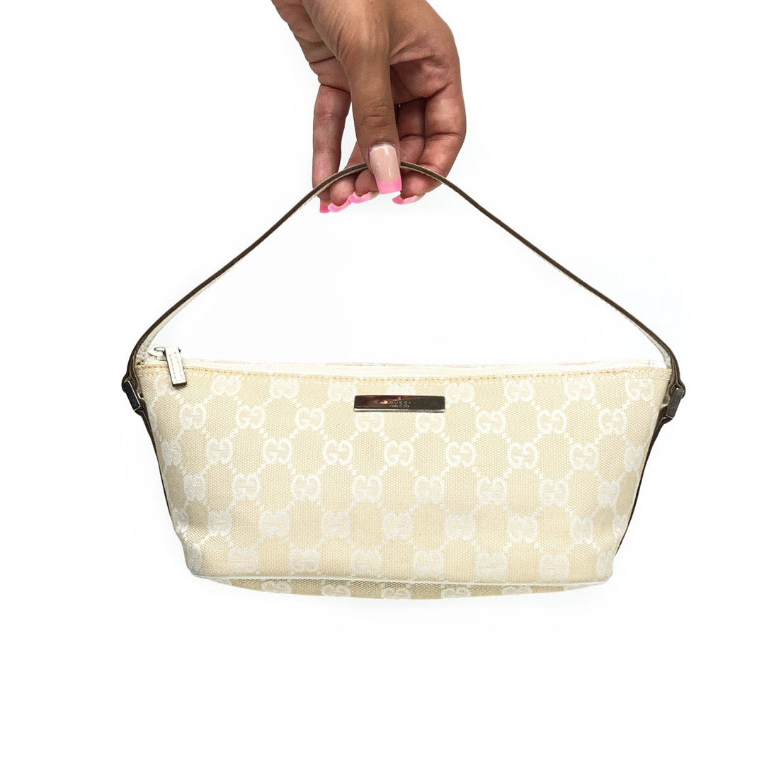 GUCCI MONOGRAM SHOULDER BAG