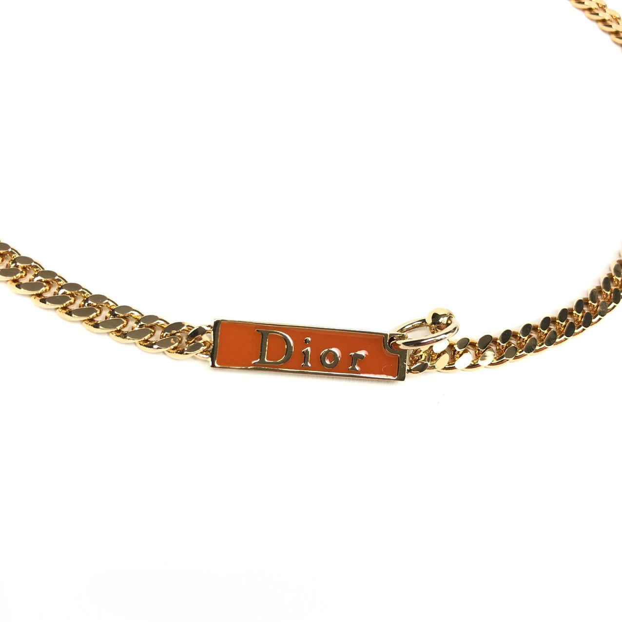 CHRISTIAN DIOR PIERCING CHOKER NECKLACE