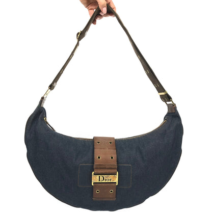 CHRISTIAN DIOR CRESCENT SHOULDER/CROSSBODY BAG