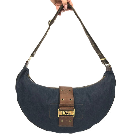 CHRISTIAN DIOR CRESCENT SHOULDER/CROSSBODY BAG