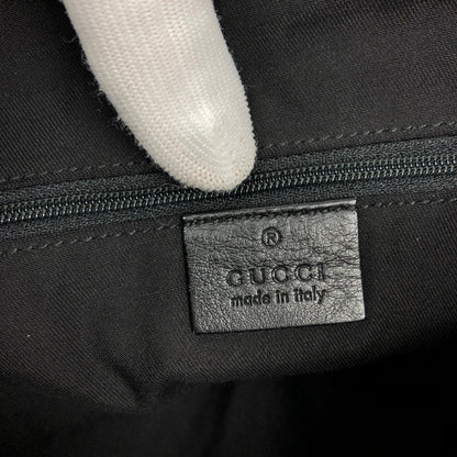 GUCCI MONOGRAM LEATHER ABBEY BAG