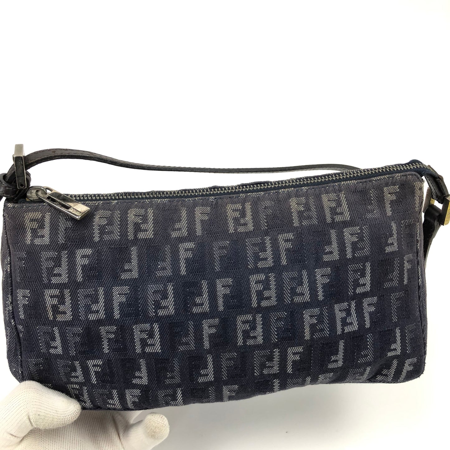 FENDI DENIM ZUCCA SHOULDER BAG