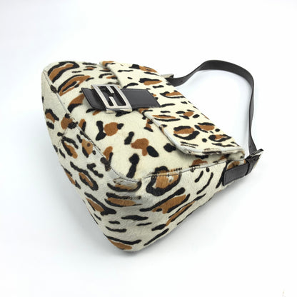 FENDI CALF HAIR MAMA BAGUETTE BAG