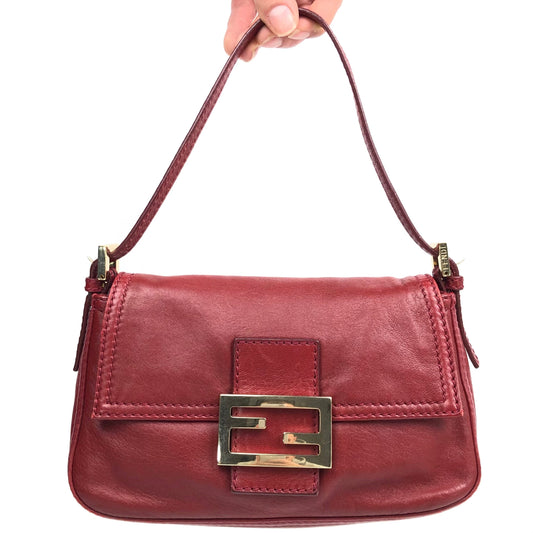 FENDI LEATHER BAGUETTE BAG