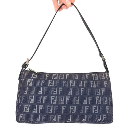 FENDI DENIM ZUCCA SHOULDER BAG