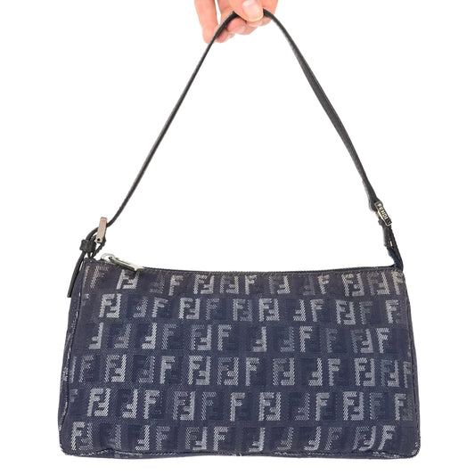 FENDI DENIM ZUCCA SHOULDER BAG