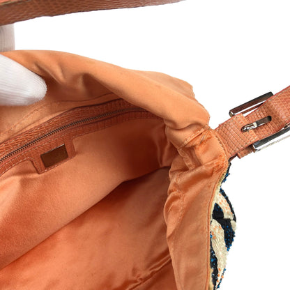 FENDI BEADED SWIRL MAMA BAGUETTE BAG