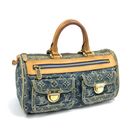 LOUIS VUITTON NEO SPEEDY DENIM BAG