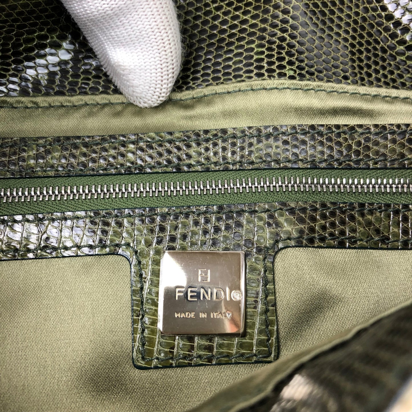 FENDI BEADED BAGUETTE BAG