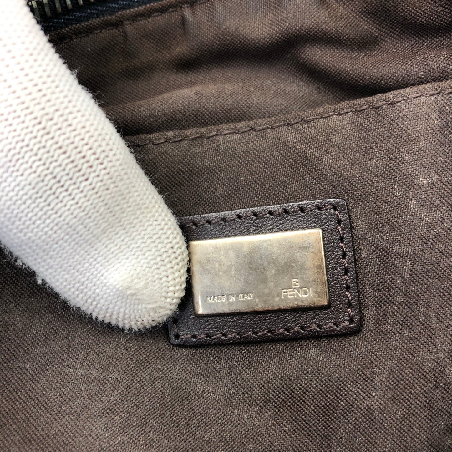 FENDI DENIM ZUCCA SHOULDER BAG