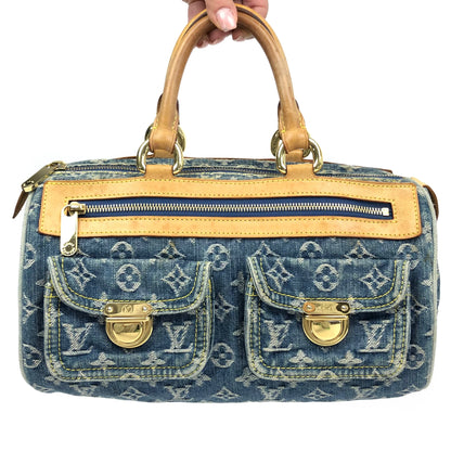 LOUIS VUITTON NEO SPEEDY DENIM BAG