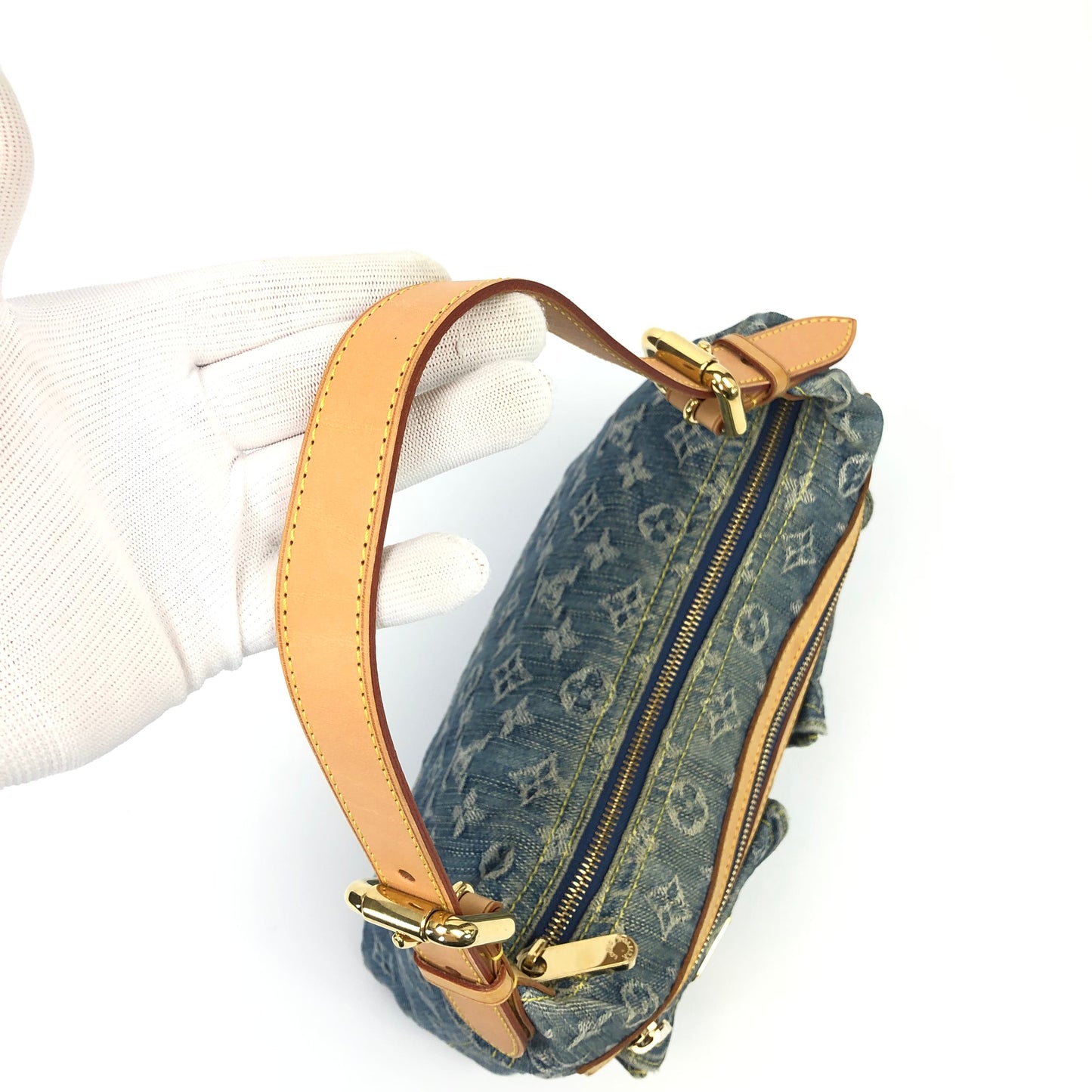 LOUIS VUITTON BAGGY PM DENIM SHOULDER BAG