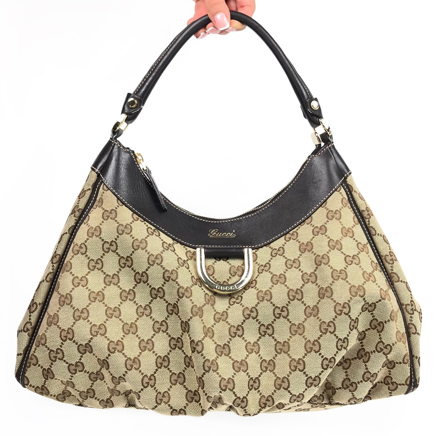 GUCCI MONOGRAM ABBEY SHOULDER BAG